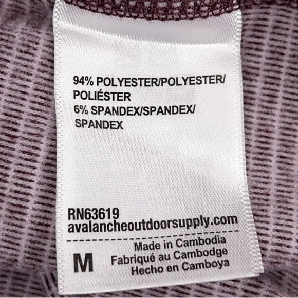 Medium Avalanche Athletic Jacket Activewear Zip Collar Long Sleeve Outdoor - Picture 13 of 14